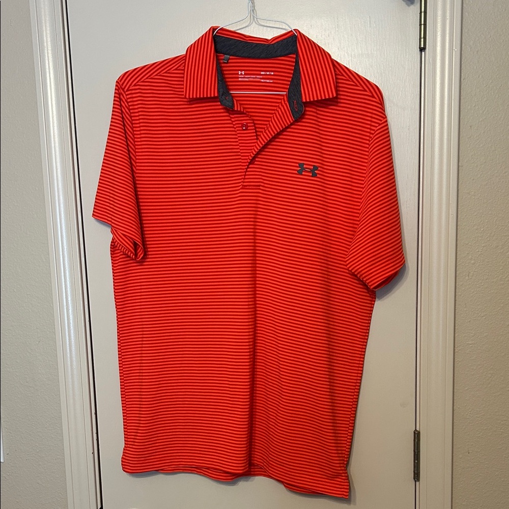 Under Armour Men's Bright Red Polo Shirt